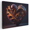 Tablou 3D inima cu ornament forme abstracte 1679 Tablou canvas pe panza CU RAMA 70x100 cm