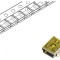 Soclu USB B Mini SMT 5 Pin Orizontal