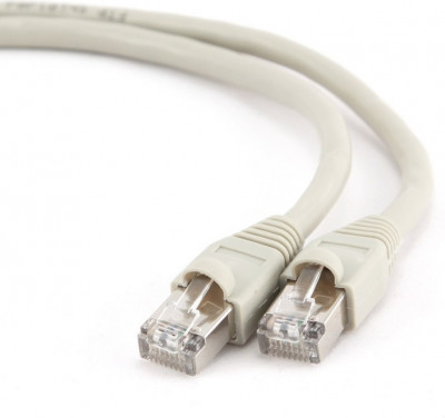 PATCH CORD FTP GEMBIRD Cat6, cupru-aluminiu, 1 m, gri, AWG26, ecranat &amp;quot;PP6-1M&amp;quot; foto