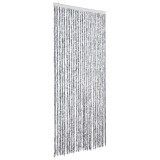 Cumpara ieftin Perdea pentru insecte, alb si gri, 100x200 cm, chenille
