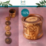 Cumpara ieftin Set suport pahare Venetia din lemn de măslin 6 buc