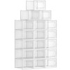 SONGMICS Cutii de pantofi, set de 18 organizatoare stivuibile, structura rezistenta ABS, 35x25x19cm, transparent Household NewTrend