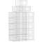 SONGMICS Cutii de pantofi, set de 18 organizatoare stivuibile, structura rezistenta ABS, 35x25x19cm, transparent Household NewTrend