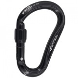 Carabiniera Alpinism CAMP Atom Lock Black HMS, Spherelock, Filet, 26kN, 82g