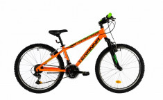 Bicicleta Copii Dhs 2423 Portocaliu 24 inch foto