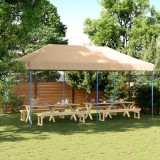 Cort de petrecere pliabil Pop-Up, 580x292x315 cm, bej GartenMobel Dekor, vidaXL