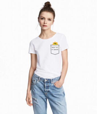 Tricou dama alb - Sunshine - 2XL foto
