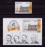 Cumpara ieftin RO 2013 LP 1974+1975 &quot;ASE Bucuresti-10 ani/Carol I &quot; ,serie+colita 556,MNH, Nestampilat