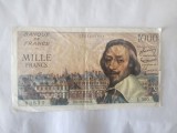 Franta 1000 Francs 1956