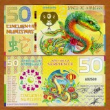 KAMBERRA - FANTASY NOTE - 50 NUMISMAS 2025 - UNC / POLIMER / ZODIAC - ANUL SARPELUI
