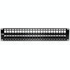 Patch Panel ecranat 48 porturi blank keystone 2U - TRENDnet TC-KP48S SafetyGuard Surveillance