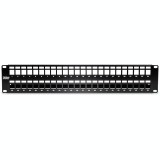 Patch Panel ecranat 48 porturi blank keystone 2U - TRENDnet TC-KP48S SafetyGuard Surveillance