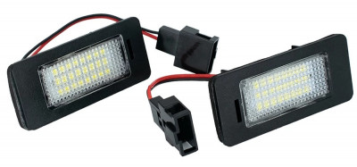 Set Lampi Numar Inmatriculare Led Volkswagen Touareg 2 2011&amp;rarr; BTLL-112 foto