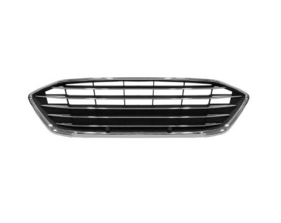 Grila masca radiator Ford Focus, 04.2018-12.2021, Fata, cromat/negru, Aftermarket foto