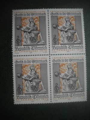 HOPCT TIMBRE MNH 806 EXPOZITIE ARTA GOTICA 1978 -1 VAL AUSTRIA foto