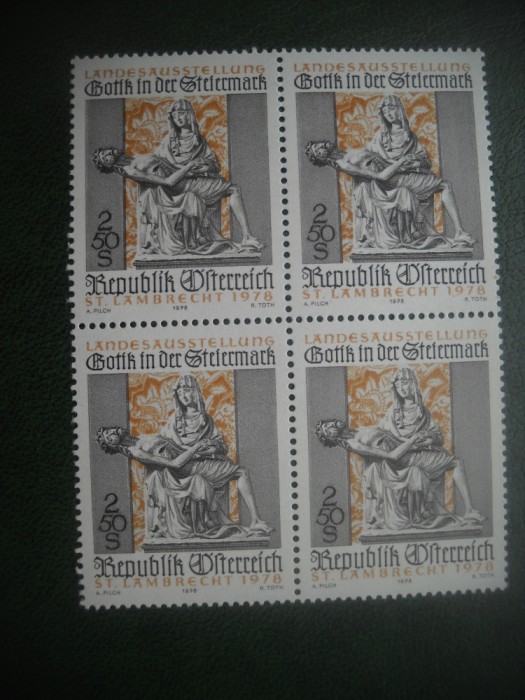 HOPCT TIMBRE MNH 806 EXPOZITIE ARTA GOTICA 1978 -1 VAL AUSTRIA