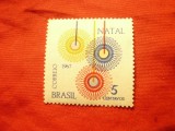 Serie Brazilia 1967 Craciunul , 1 valoare, Nestampilat