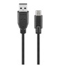 Cablu USB 2.0 tata la USB Type C tata 1.8m 3A negru Goobay