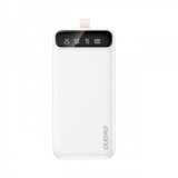 Powerbank Dudao 30000 MAh 2x USB / USB-C Cu Lumină LED Albă (K8s+ Alb) K8S+ WHITE