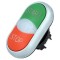 Comutator dublu 22mm IP66 roșu/verde