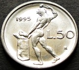 Cumpara ieftin Moneda 50 LIRE - ITALIA, anul 1995 * cod 895 = UNC - modelul mic