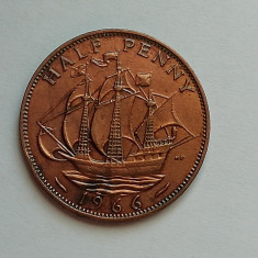 M3 C50 - Moneda foarte veche - Anglia - Half penny - 1966