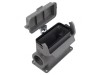 Han B Base SM HC 2 x M32 plastic cover - Capac plastic pentru 2 prize Han B Base SM HC M32