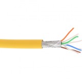 Rola 100m cablu de retea RJ45 Cat. 6A S/FTP PiMF Galben, InLine IL76899Y