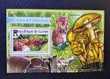 Ciuperci - Guineea 2015 - Coliță Poștală Aseroe rubra Les Champignons CP1_II