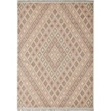 Cumpara ieftin Covor Model RE BORN 21704-262, Marime 80 x 150 cm, Bej, Bumbac reciclat si Polipropilena, Living, Dormitor, Sufragerie, Birou, Re_Born Pastel