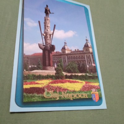 CARTE POSTALA CLUJ-NAPOCA-STATUIA LUI AVRAM IANCU CIRCULATA foto