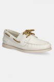 Aldo mocasini de piele HARBORCHIC femei, culoarea bej, cu toc plat, 13966685