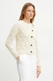 Weekend Max Mara cardigan femei, culoarea bej, călduros, 2515341011600