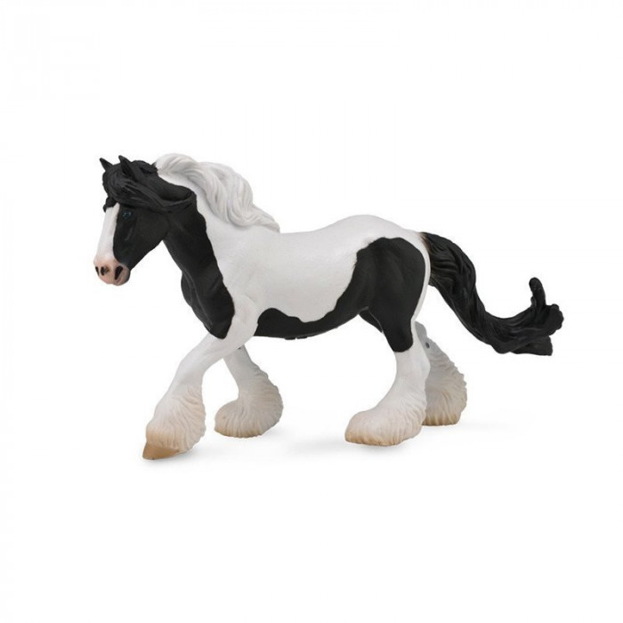 Collecta - Figurina Cal Gypsy Mare - Alb si Negru