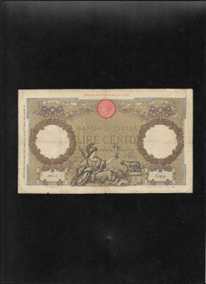 Italia 100 lire 1937 seria5674 foto