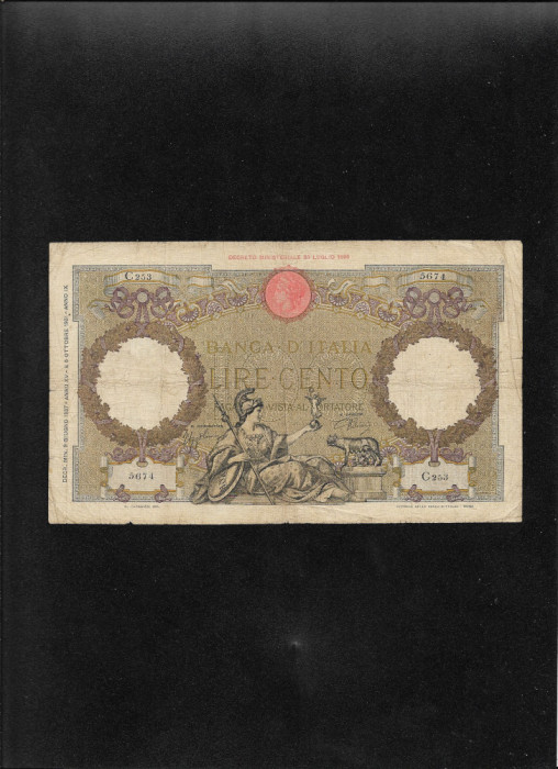 Italia 100 lire 1937 seria5674