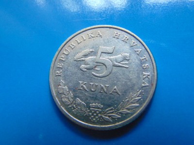 CROATIA -5 KUNA 2001 foto