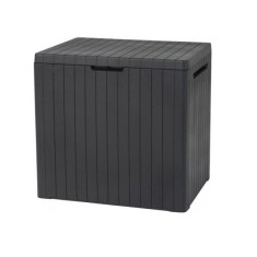 Lada depozitare de gradina, antracit, 113 L, 58x44x55 cm, Keter Box City GartenVIP DiyLine