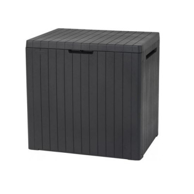 Lada depozitare de gradina, antracit, 113 L, 58x44x55 cm, Keter Box City GartenVIP DiyLine foto