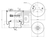 FEBI BILSTEIN 49366 Burduf, suspensie pneumatica