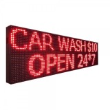 Firma Luminoasa Exterior Dubla Fata LED Rosii 100x40cmD