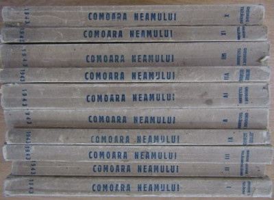 Gheorghe I.Tazlauanu-Comoara neamului-editie princeps-1943-10 volume foto