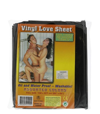 Vynil - Așternut pentru sex. 227 x 158 cm (negru) foto