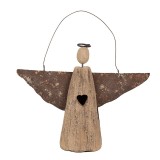 Cumpara ieftin Decoratiune Inger maro 18x2x18 cm