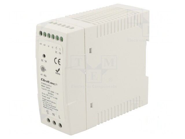 Alimentator pentru şină DIN 40W 12VDC 3,33A IP20 - Alimentator de 40W pentru şină DIN