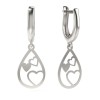 Cercei Argint 925 Atcom, 15mm, 1g, Fără Pietre, Argintiu, Sistem Lobster. Cadou Valentine&#039;s Day, Crăciun, Aniversare