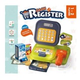 Jucarie casa de marcat cu sunete, lumini si functie calculator, verde, Oem