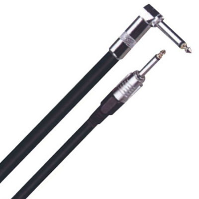 Cablu chitara Jack 6.35 mm tata la Jack 6.35 mm tata la 90 grade 6m ibiza foto