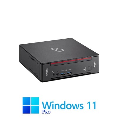 Mini PC Fujitsu ESPRIMO Q558, Quad Core i3-8100T, 16GB DDR4, SSD, Win 11 Pro foto