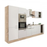 Mobilier de bucătărie Leziter Yorki 330 modular, 300cm latime, stejar Sonoma, cu rafturi ajustabile, fara blat